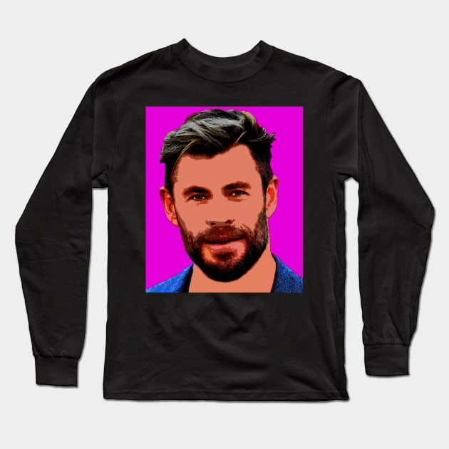 chris hemsworth Long Sleeve T-Shirt by oryan80